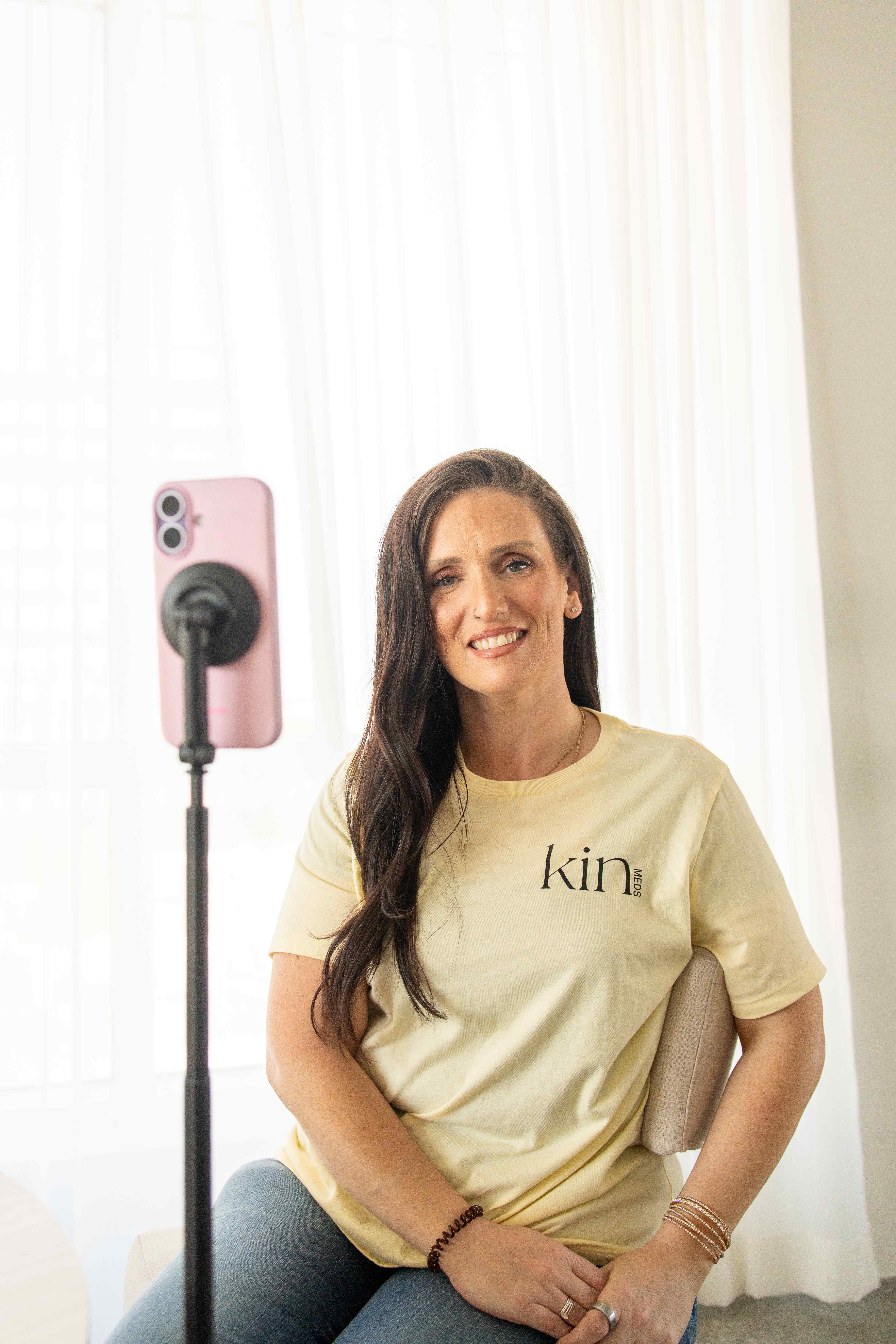 Jess filming with KinMeds